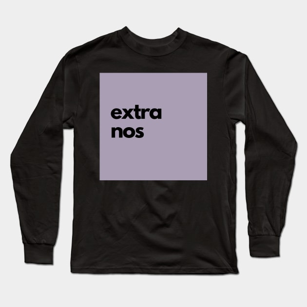 extra nos, purple Long Sleeve T-Shirt by bfjbfj